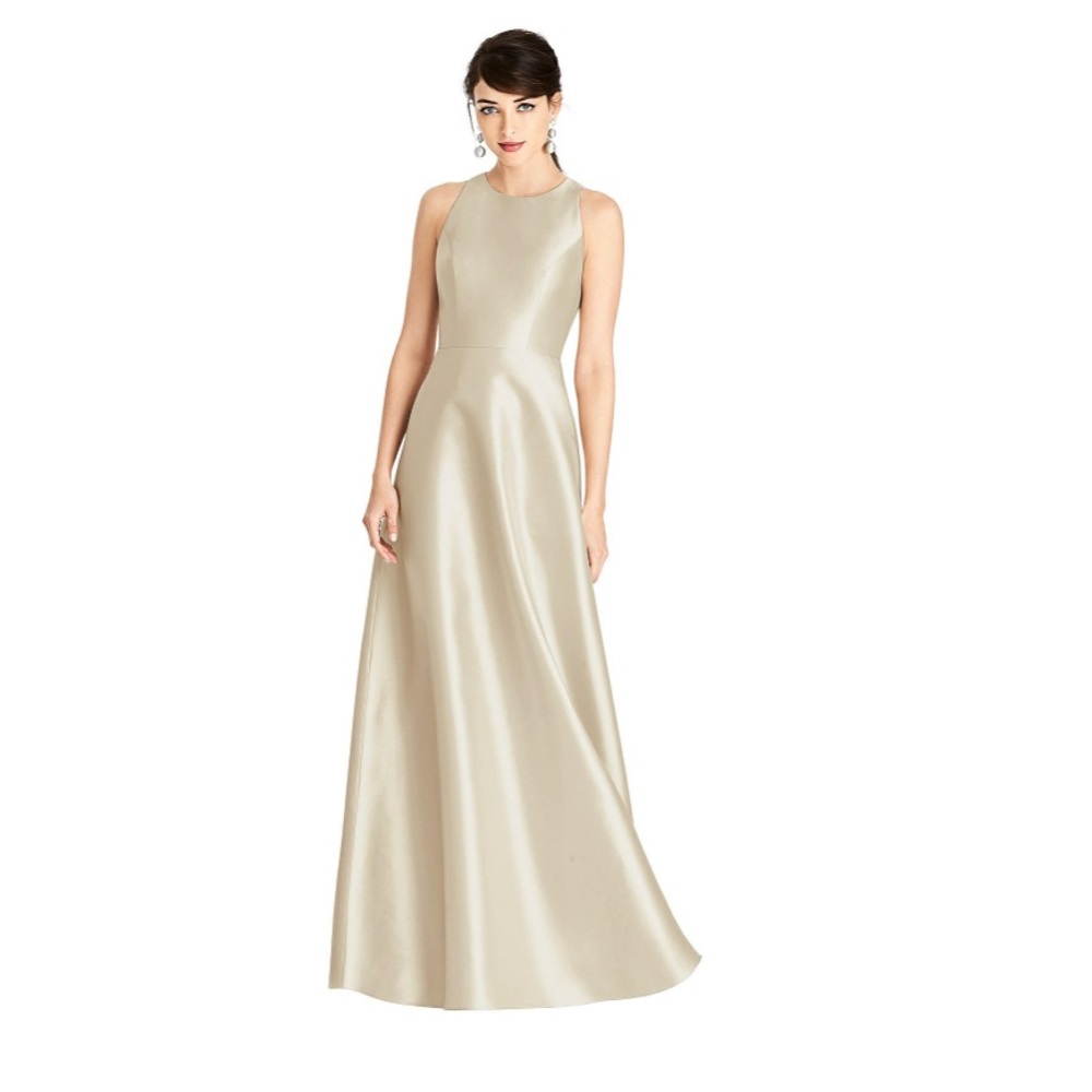 Alfred Sung Dessy Group D746 Dress (Champagne)